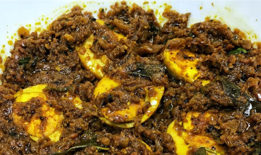 മുട്ട കുരു മുളകിട്ട് വരട്ടിയത്. എത്ര കഴിച്ചാലും മതി വരില്ല.