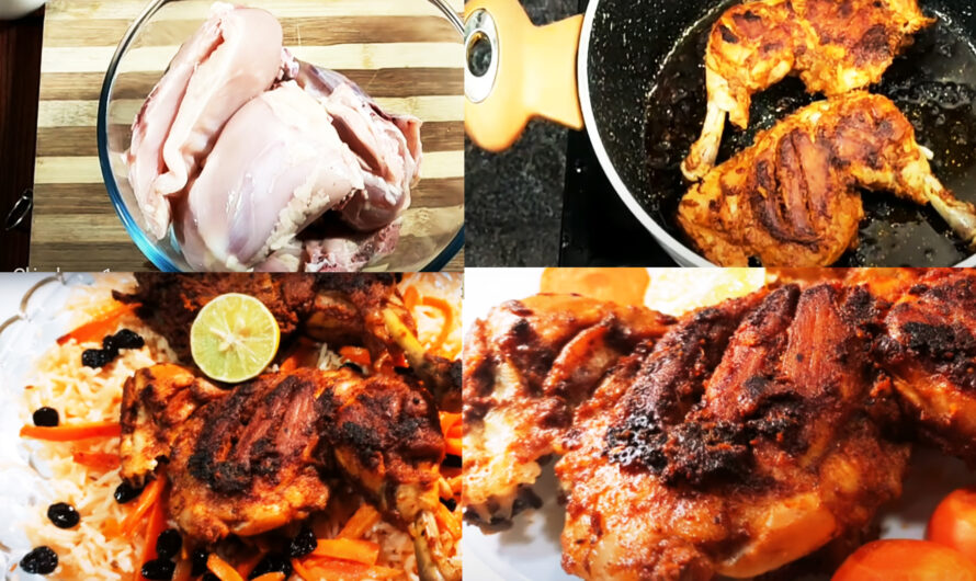 പെർഫെക്റ്റ് അറബിക് ബുഖാരി റൈസും, പാനിൽ ഉണ്ടാക്കിയ അൽഫഹം ചിക്കനും. അറബികൾ ഇത് കഴിക്കുന്നതിന്റെ രഹസ്യം ഇതാണല്ലേ.