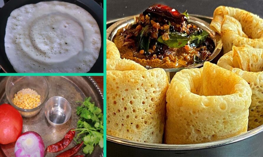 പഞ്ഞി ദോശയും, തേങ്ങാ ചേർക്കാത്ത കിടിലൻ ചട്ട്ണിയും.