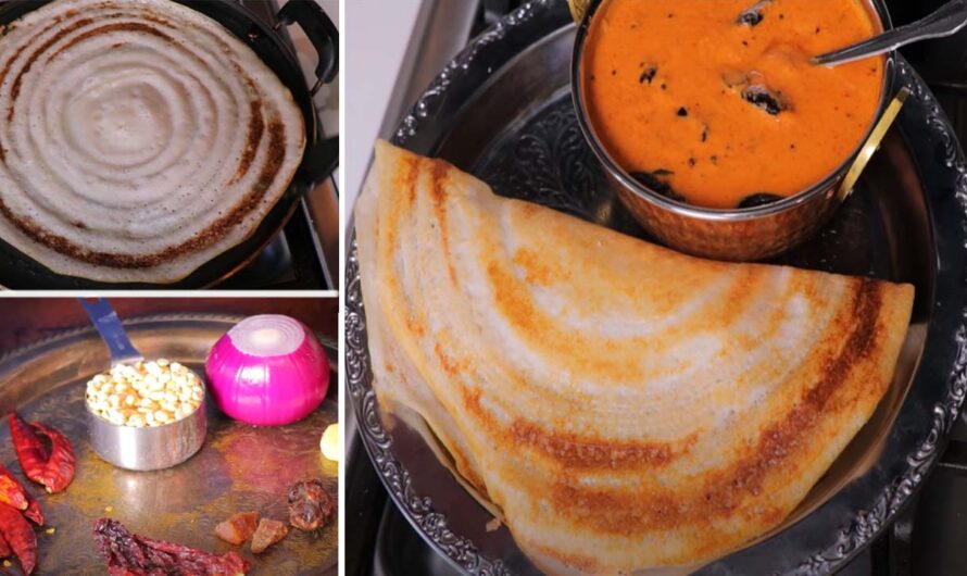ഉഴുന്ന് ചേർക്കാതെ നല്ല മൊരിഞ്ഞ ദോശയും തേങ്ങാ ചേർക്കാത്ത കിടിലൻ ചട്ട്ണിയും.