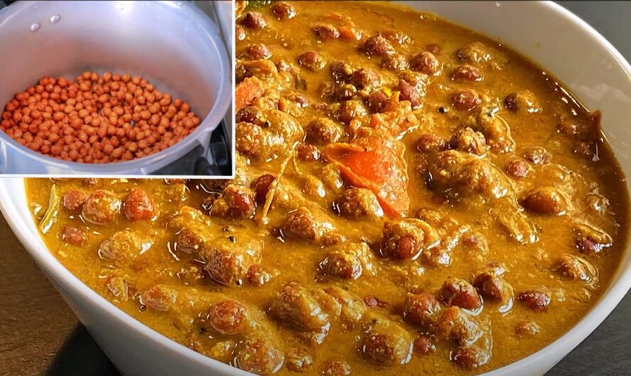 തേങ്ങാ വരുത്തരക്കാത്ത കുറുകിയ ചാറോട് കൂടിയ കടലക്കറി