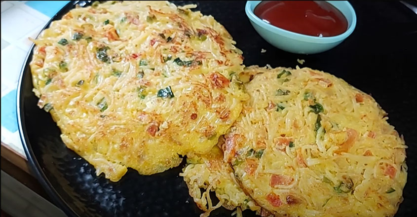 അര കപ്പ് സേമിയയും, 2 മുട്ടയും കൊണ്ട് പുത്തൻ രുചിയിലൊരു പലഹാരം